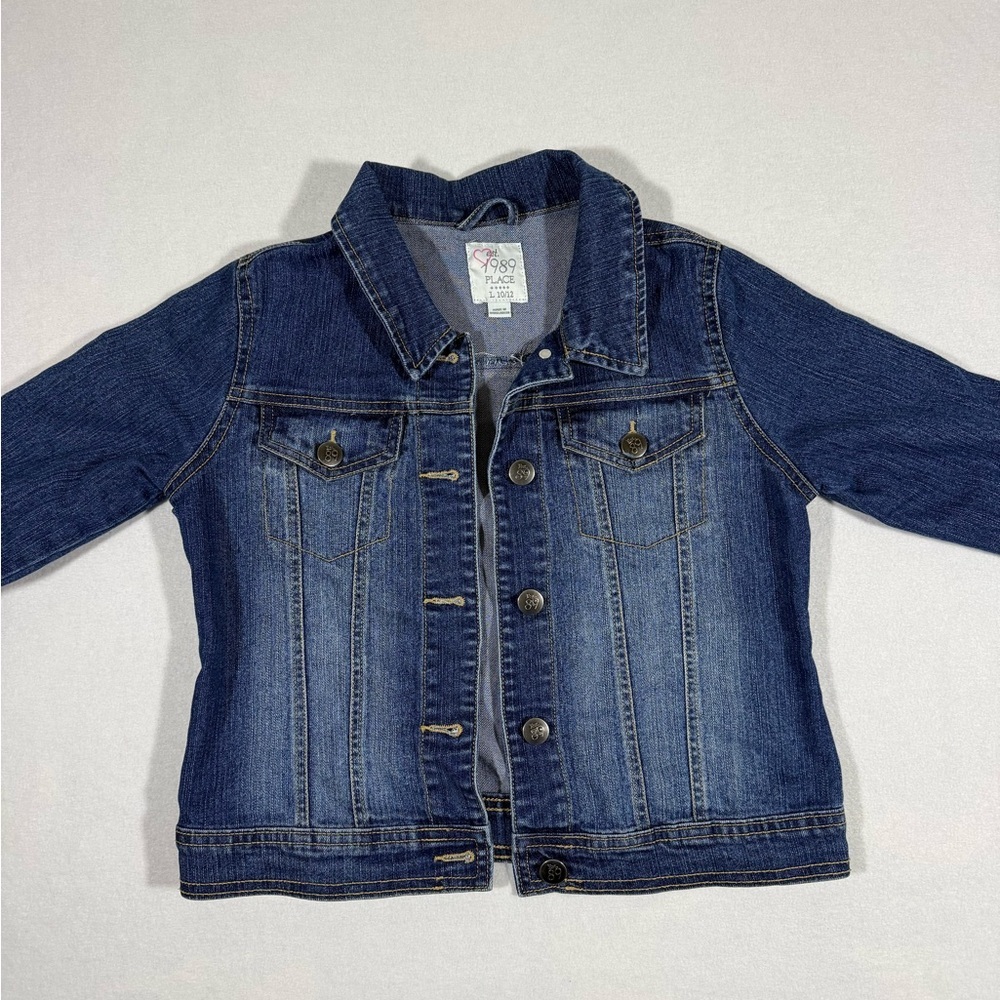 Est 1989 Place Girls’ Denim Jean Jacket Children’s Place Size Large 10/12